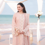 Ladies 3PC Unstitched Suit – Floral Print with Embroidered Neckline