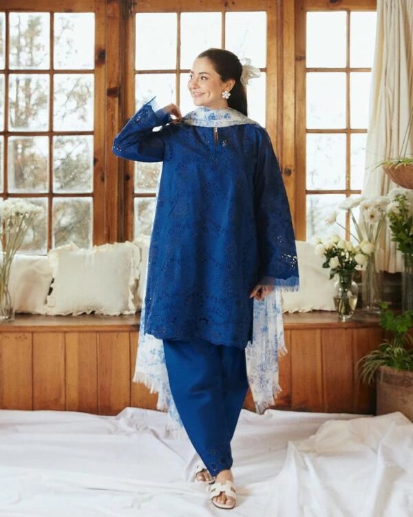 Premium Unstitched Lawn Collection – Digital Print & Thread Work